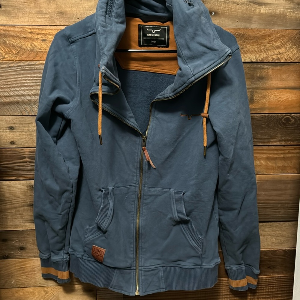 Kimes Ranch small cowl neck zip up